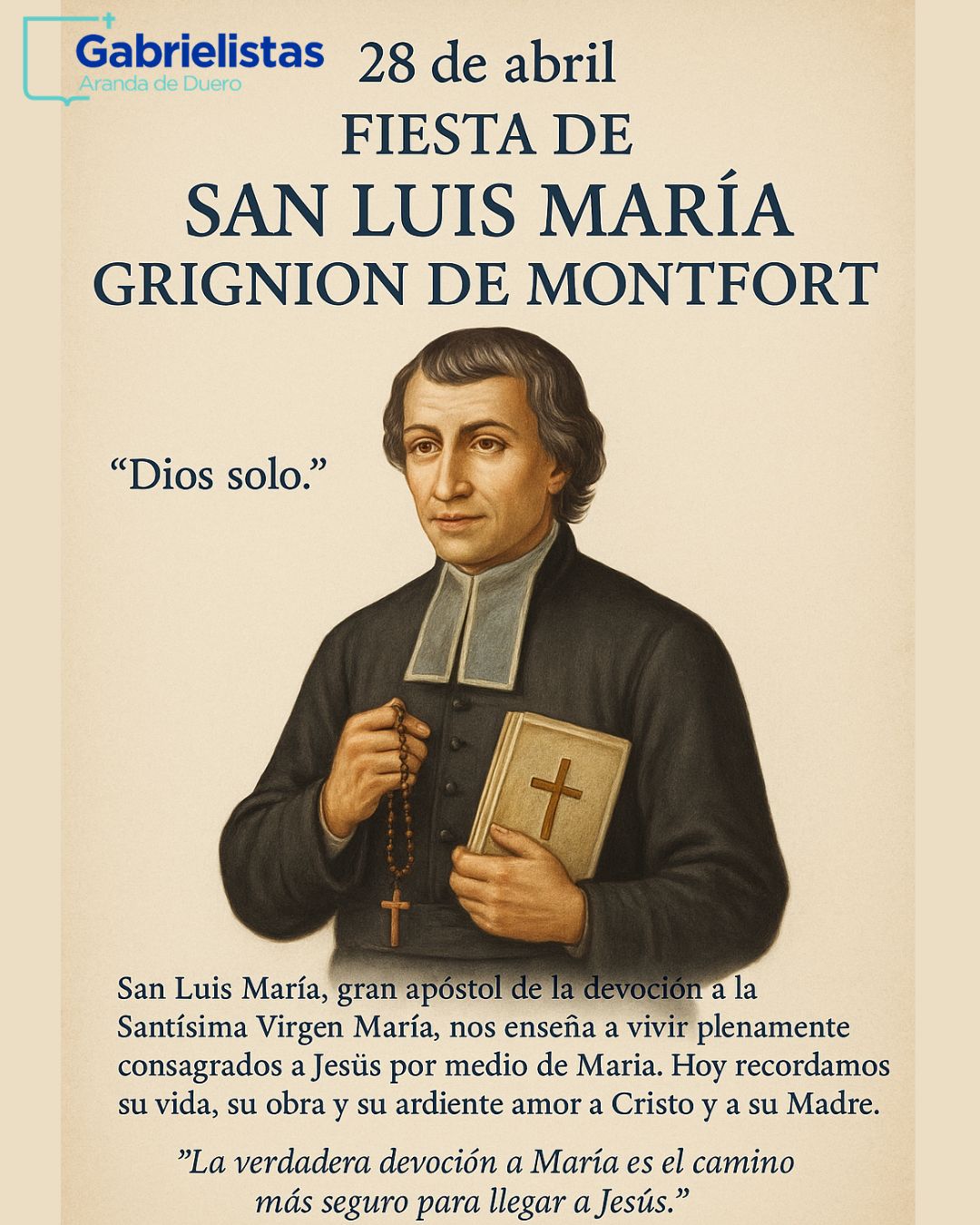 Celebración San Luis Mª Grignion de Montfort